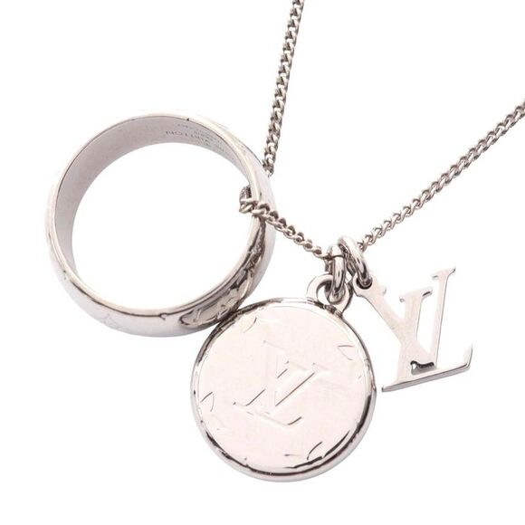 Pre Loved louis vuitton Women metallic | silver Necklaces - Picture 1 of 8